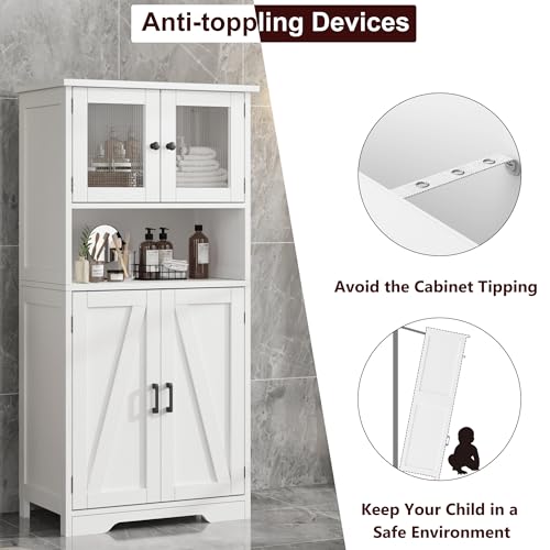 54 in Tall Bathroom Cabinet