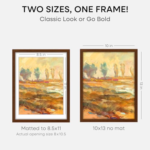 10x13 Brown Oak Picture Frame