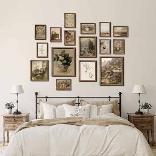 16 PCS Vintage Wall Art Decor (16 Count)