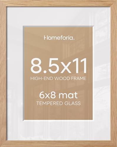 8.5x11 Natural Oak Picture Frame