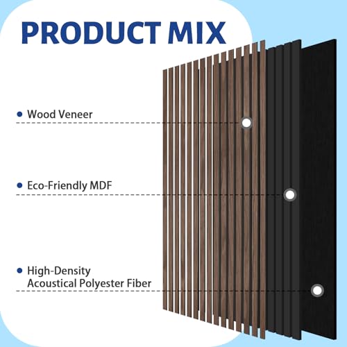AKK Star Wood Slat Acoustic Panels