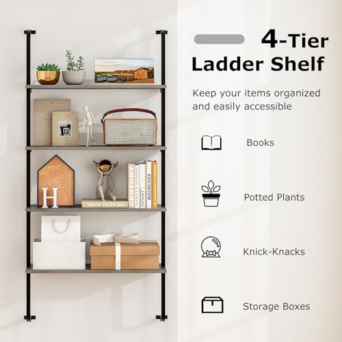 4 Tier Industrial Bookshelf