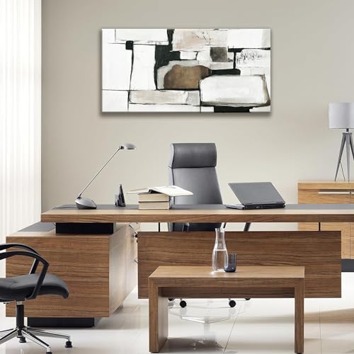Abstract Canvas Art Wall Decor Modern Minimalist Home Decor Paintings Brown Grey Wall Art Prints Abstract Wall Art Line Art Bedroom Kitchen Office 20"×40"