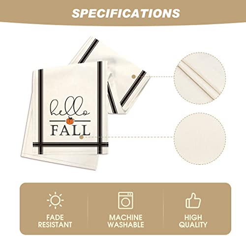 210 GSM Hello Fall Table Runner Home Party Decor 13x36 Inch