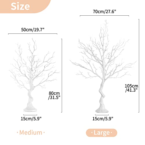 Artificial White Tree Branch for Christmas (2 Count)