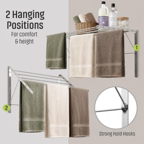 Wall Mounted Clothes Drying Rack