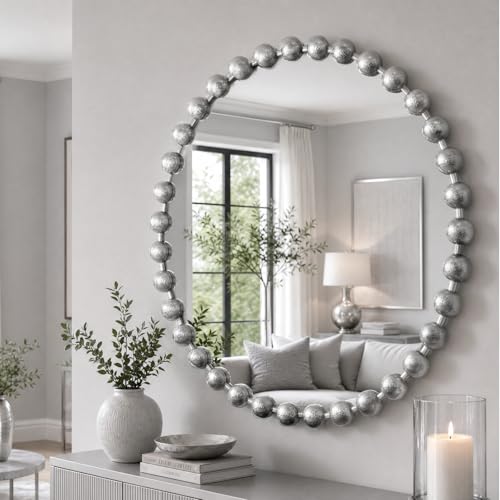 Round Mirror Metal Frame Circle Mirror 36 inch