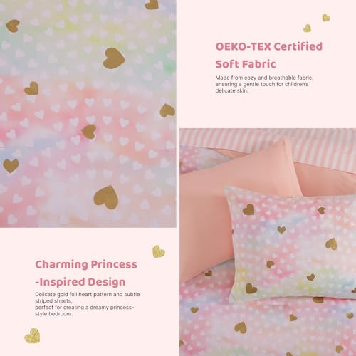 Queen Comforter Set with Sheets for Girls
