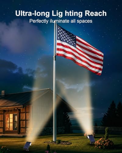 6 Pack Solar Spot Lights Outdoor Waterproof (6 Count)