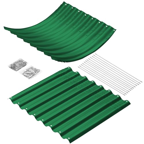 8x4x3ft Oval Galvanized Raised Garden Beds
