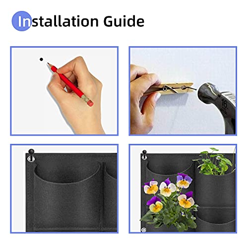 18 Pockets Hanging Planter Bags