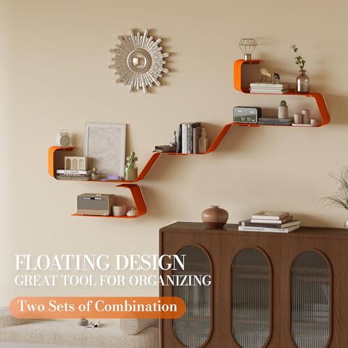 Floating Wall Shelves Set of 3 (3 Count)