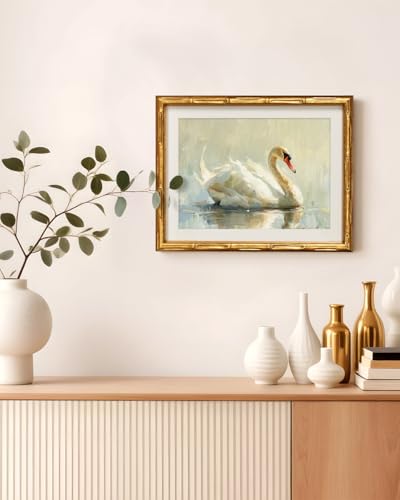 Gold Bamboo Framed Wall Art