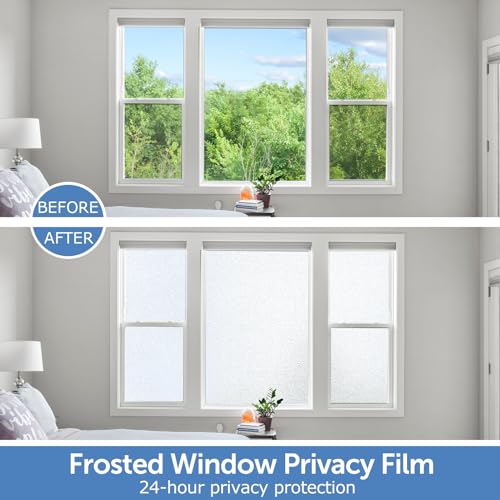 Frosted Window Privacy Film (12.8981 Sq Ft)
