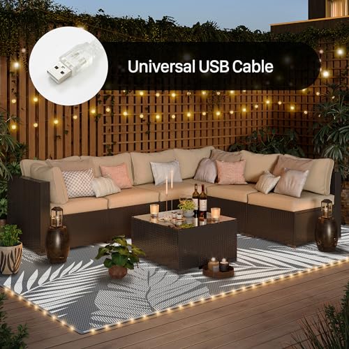Outdoor Rug Waterproof Plastic Rugs for Patio (108 Sq Ft)