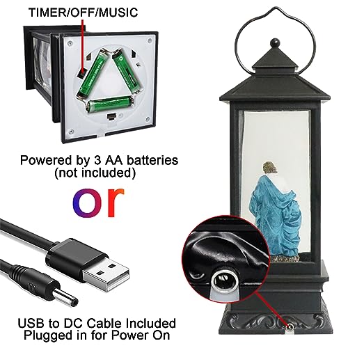 Jesus Singing Snow Globe Lantern with 6 Hour Timer