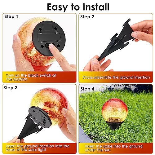 2 Pack 60 LED Garden Solar Outdoor Lights Decorative (2 Count)
