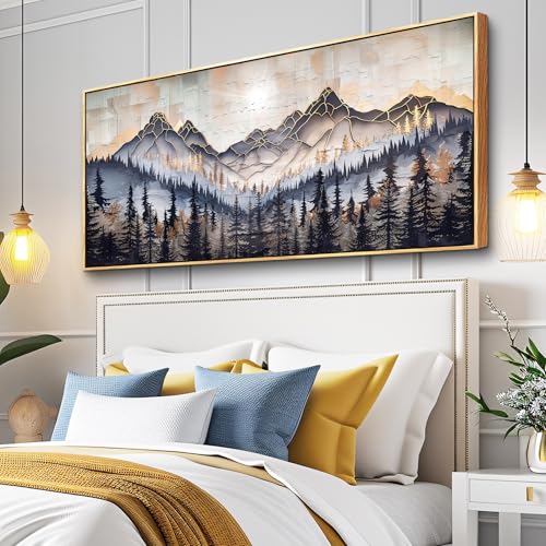 Large Canvas Abstract Ink