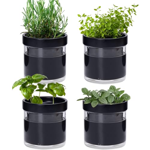 4 Inch Self Watering Planter Pot (4 Count)