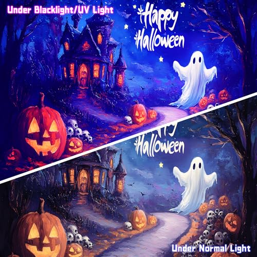 UV Reactive Halloween Tapestry