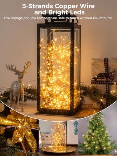 200FT 600LEDs Fairy Lights Solar Powered