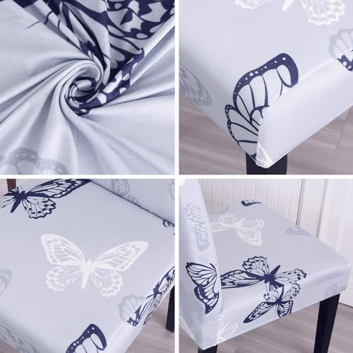 Pattern Chair Covers for Dining Room Set of 6