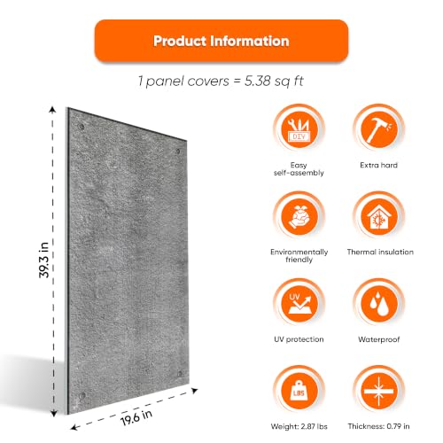 3D Concrete Look Wall Panels