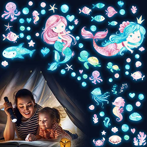 Luminous Mermaid Wall Stickers Decals