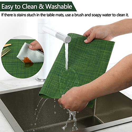 Green Placemats Set of 8 (8 Count)