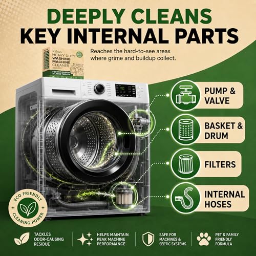 Heavy Duty Washing Machine Cleaner For Pet Owners (12 Count)