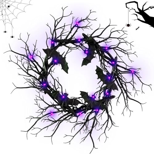 Halloween Black Branch Wreath