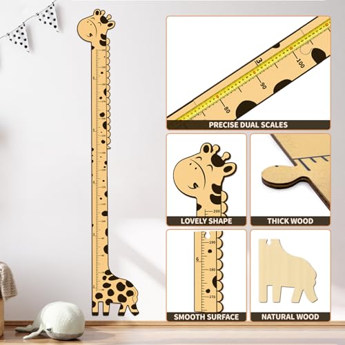 Wooden Growth Chart for Kids (6 Count)