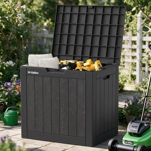 32 Gal Outdoor Storage Box Waterproof Lockable