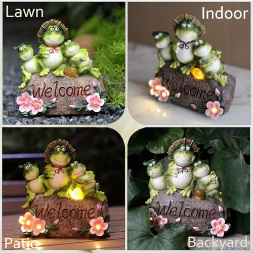 Frog Garden Statue Outdoor Decor