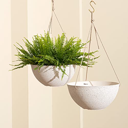 Large Hanging Planters for Outdoor Plants (2 Count)