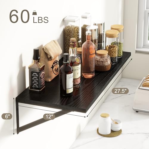27.5" W x12 D Floating Shelves