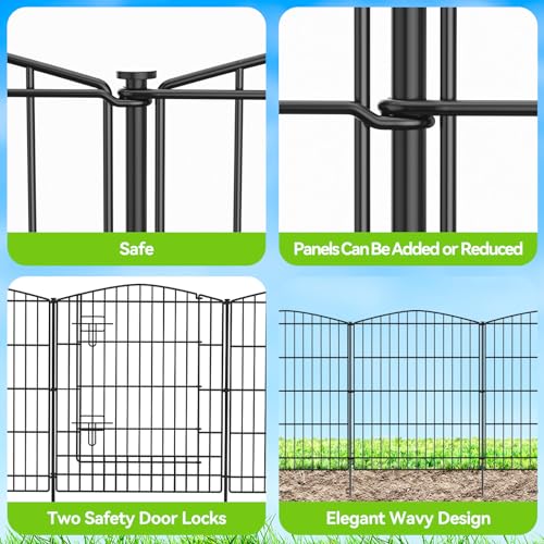 Garden Fence 12 Panels 23.6ft (59 Sq Ft)