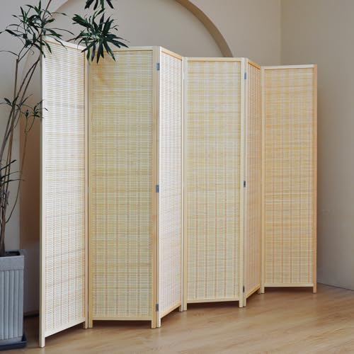 6 Panel Bamboo Room Divider
