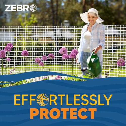 4' x 100' White Plastic Garden Fence Roll (400 Sq Ft)