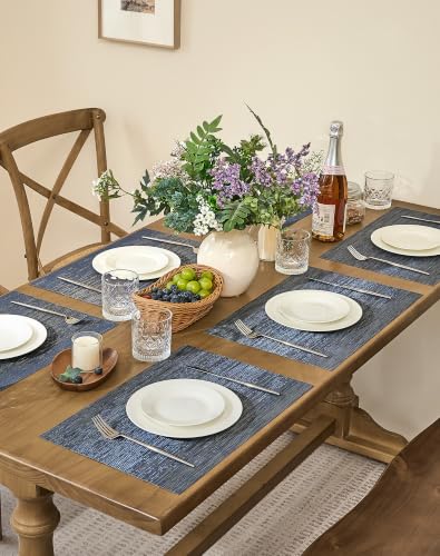 Denim Blue Placemats Set of 6 (6 Count)