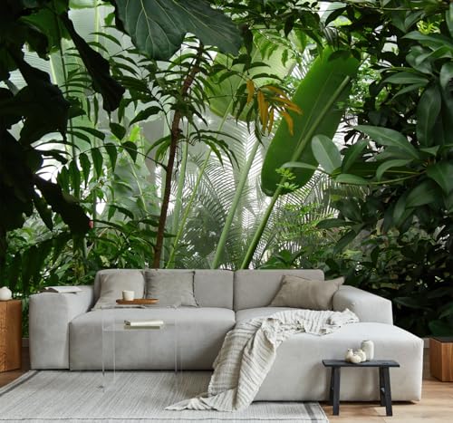 Green Leaf Wallpaper Tropical Jungle Wall Mural