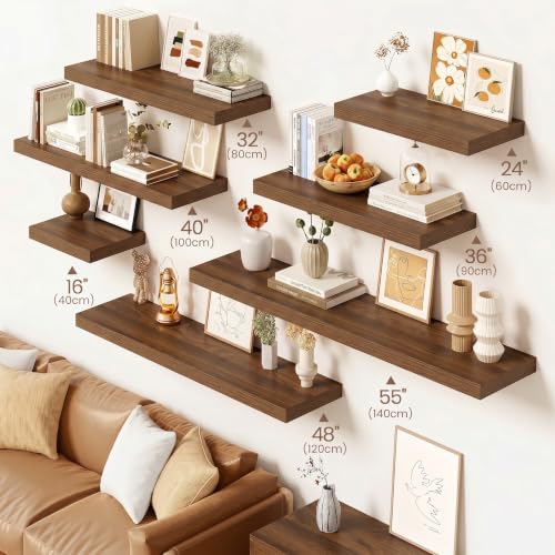Floating Shelves 9 inch Deep 32”Long Set of 2 (2 Count)