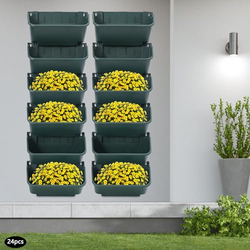 24PCS Vertical Wall Planter