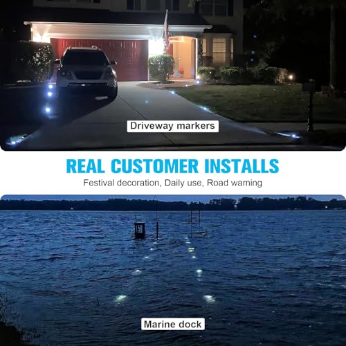 Solar Deck Driveway Dock Lights (16 Count)