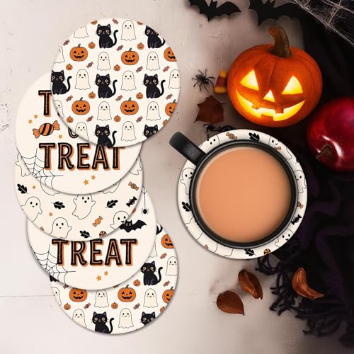 Halloween Coasters for Drinks (6 Count)