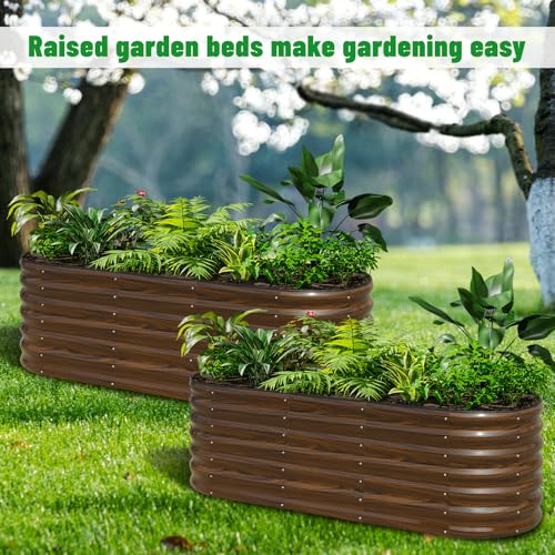 2 Pack Galvanized Steel Raised Garden Bed Kit (2 Count)