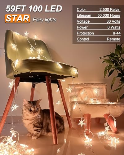 Star String Lights Plug in