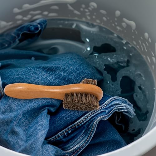 Dual Bristle Horsehair Laundry Stain Brush Set (2 Count)