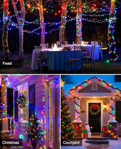 197FT 600 LED Christmas Lights Outdoor