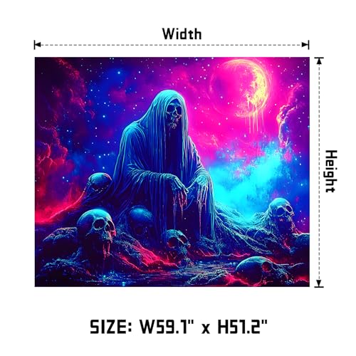 UV Reactive Halloween Tapestry